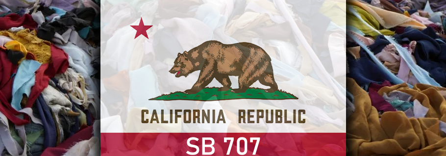 how to comply with sb707 responsible textile recovery act