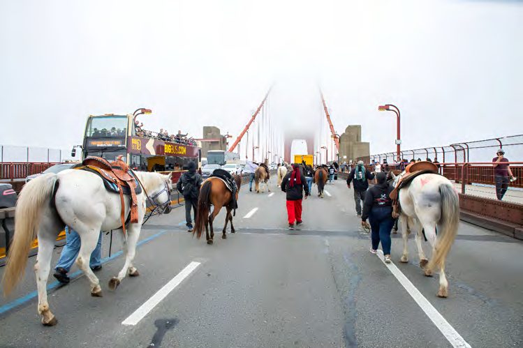 Procession on the Golden Gate Bridge