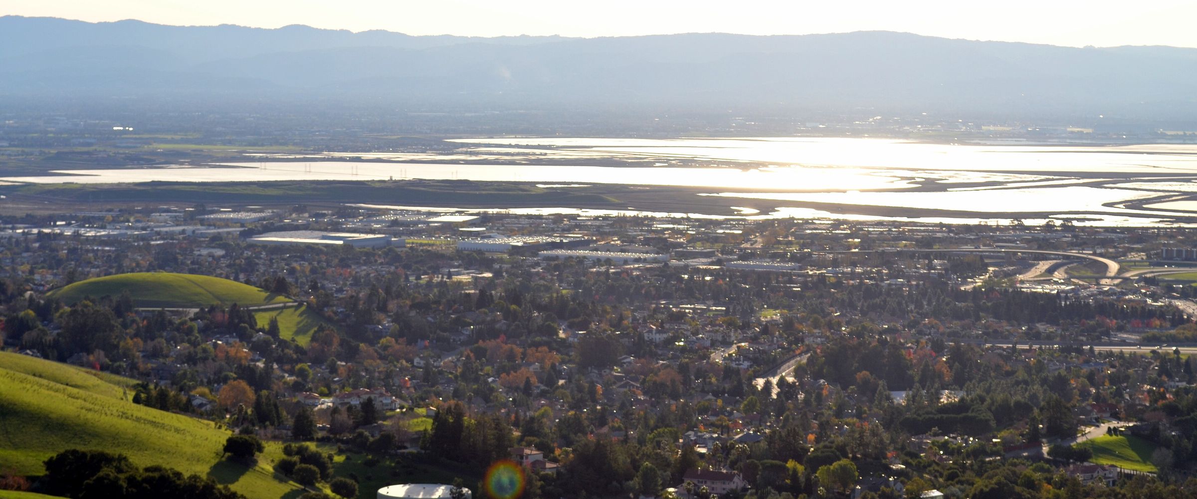 The South Bay seen from the slopes of Mission Peak, Fremont