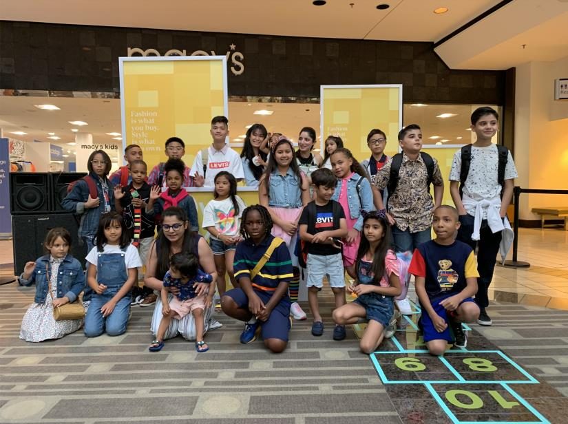 Students gathered at a Green Education Foundation community event