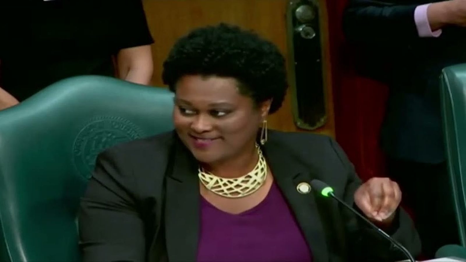 Vice Mayor Pro Tem Martha Castex-Tatum in the Houston City Council chamber